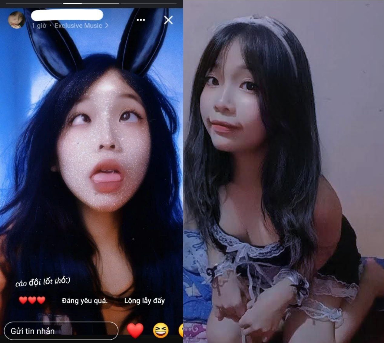 Sinh viên mặc đồ hầu gái gần gũi làm bạn trai mê mẩn